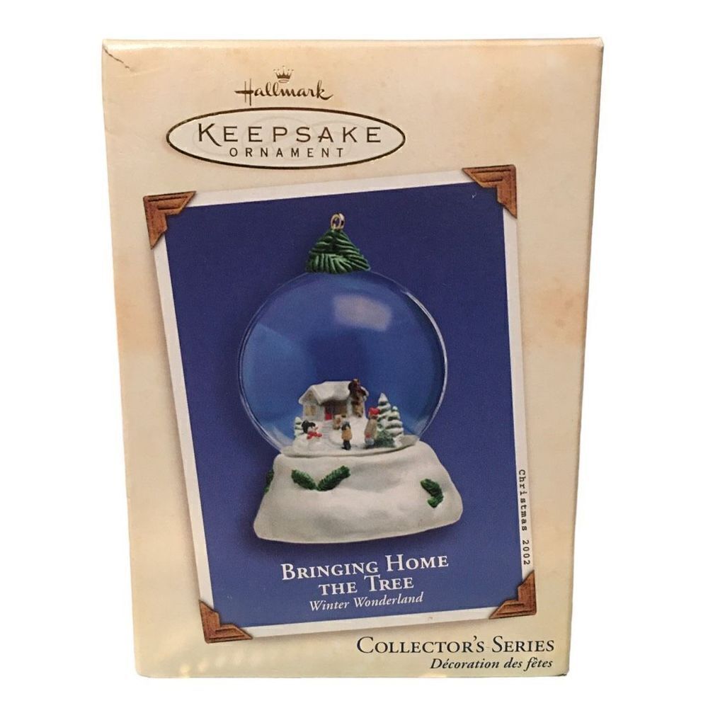 Vintage Bringing Home The Tree Ornament